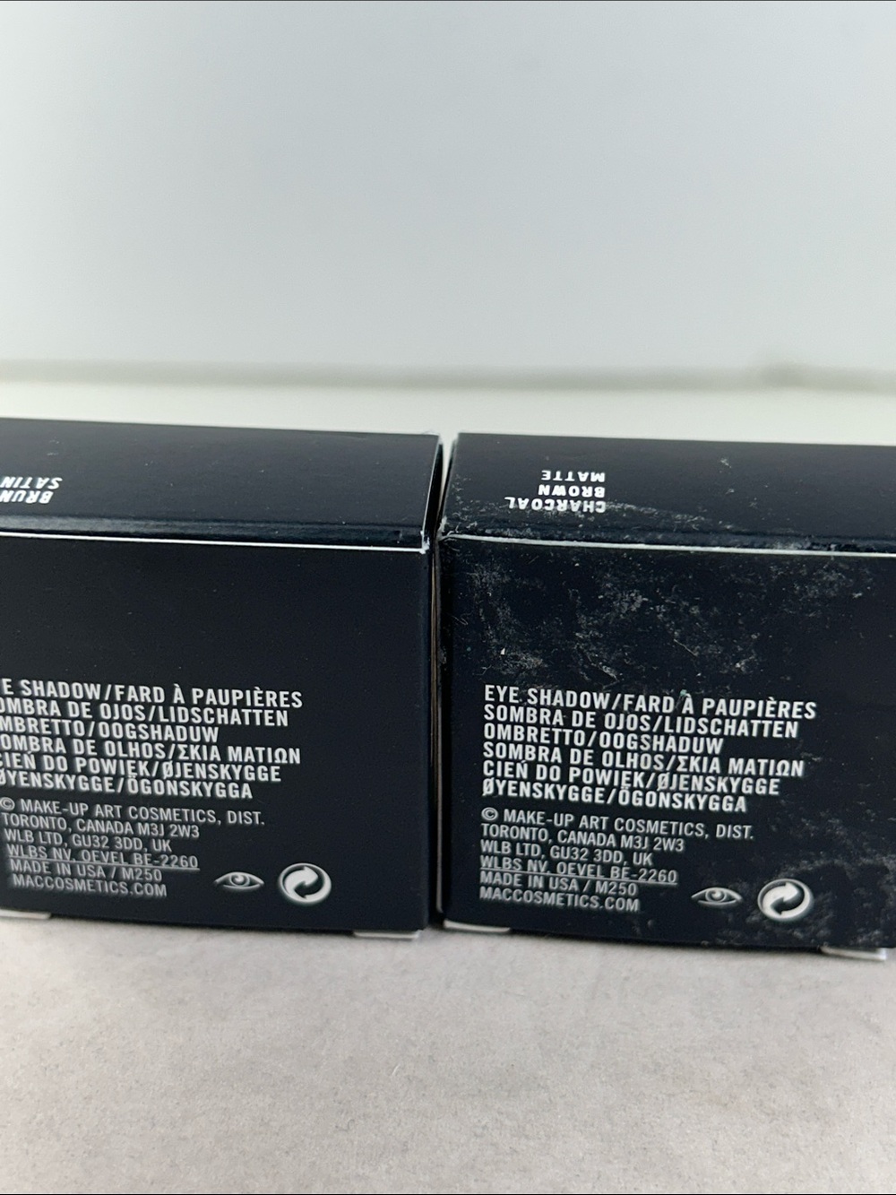 MAC Eye Shadow - Charcoal Brown Matte & Brun Satin - Picture 6 of 6